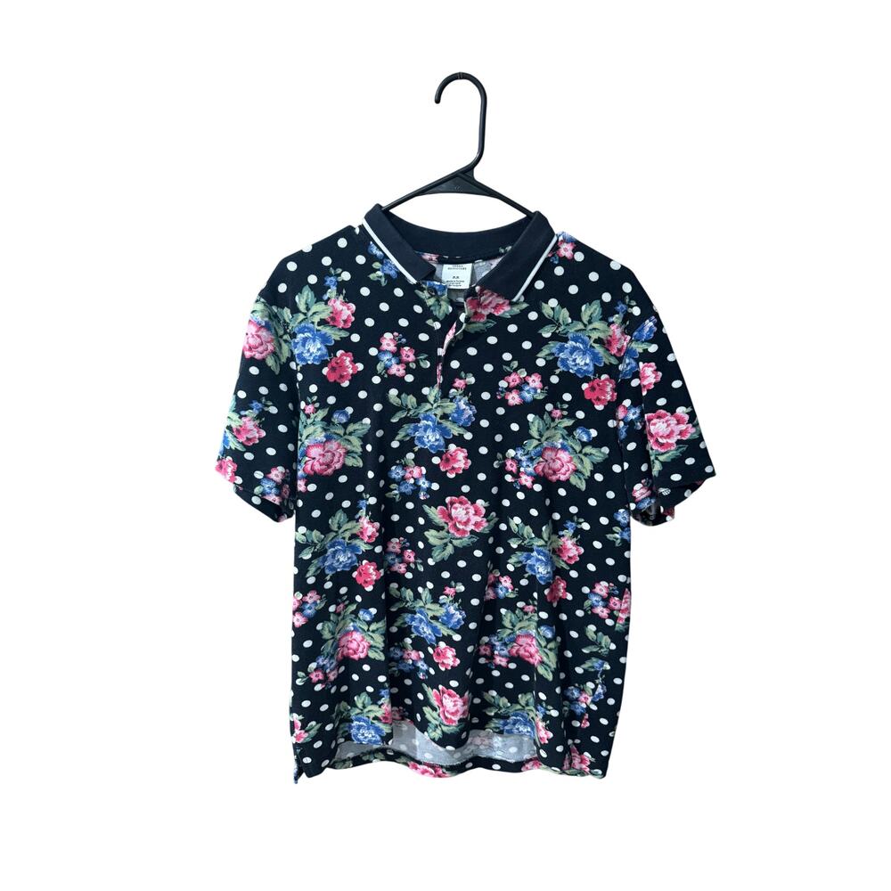Urban Outfitters Floral and Polka Dot Button Up